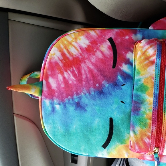 Tie Dye Shark Unicorn Backpack - Picture 9 of 10